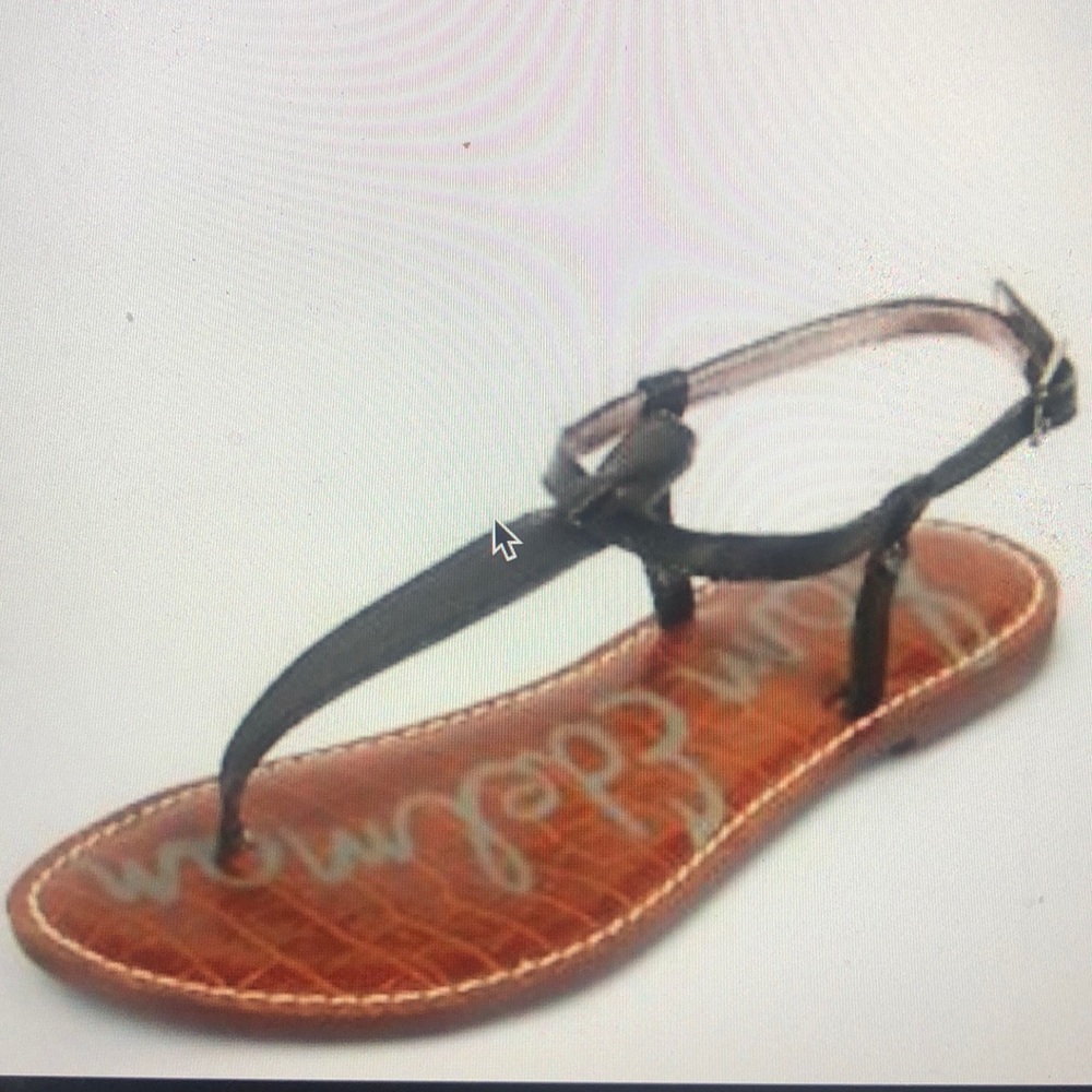 Sam Edelman Gigi Leather Thong Black